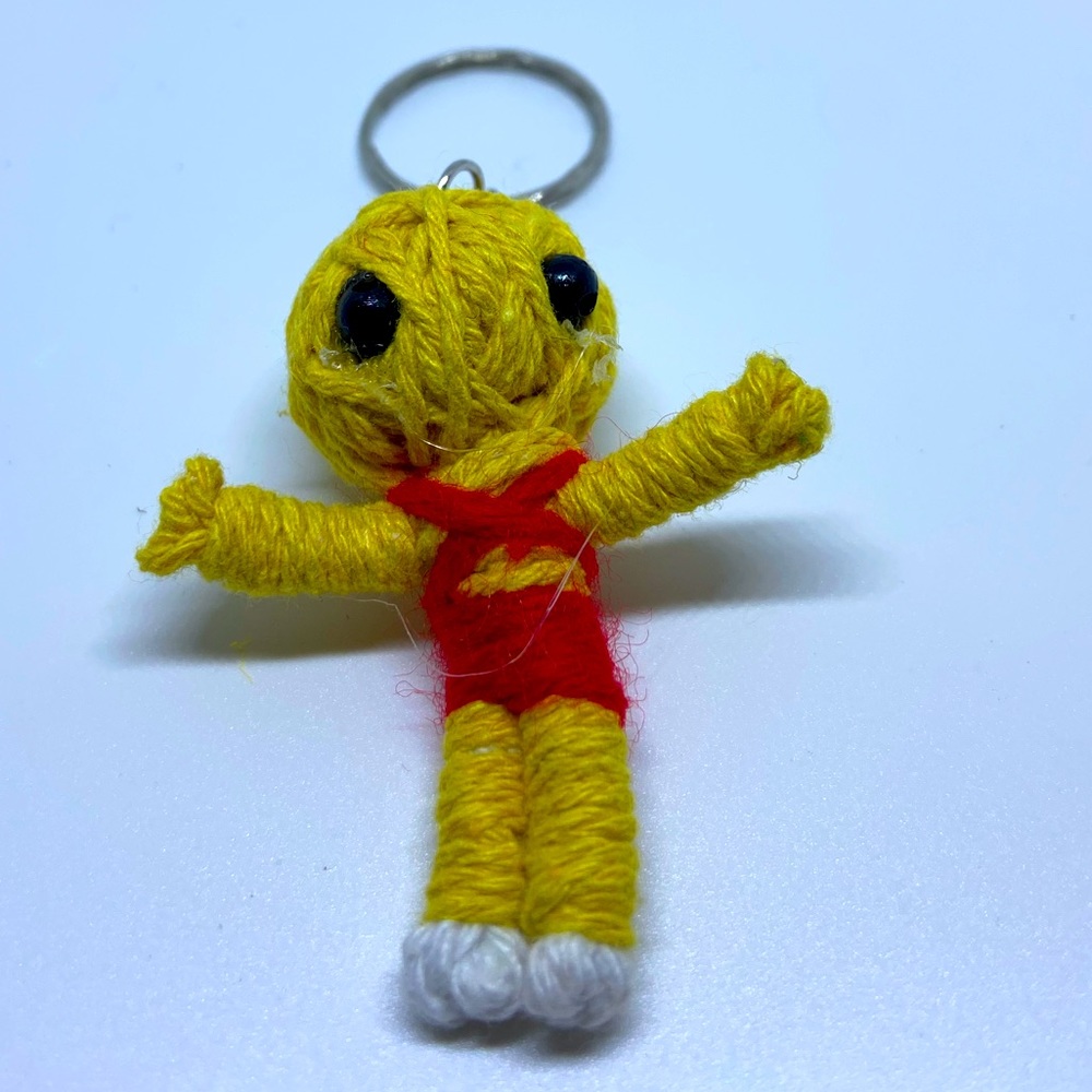 Voodoo doll keychain